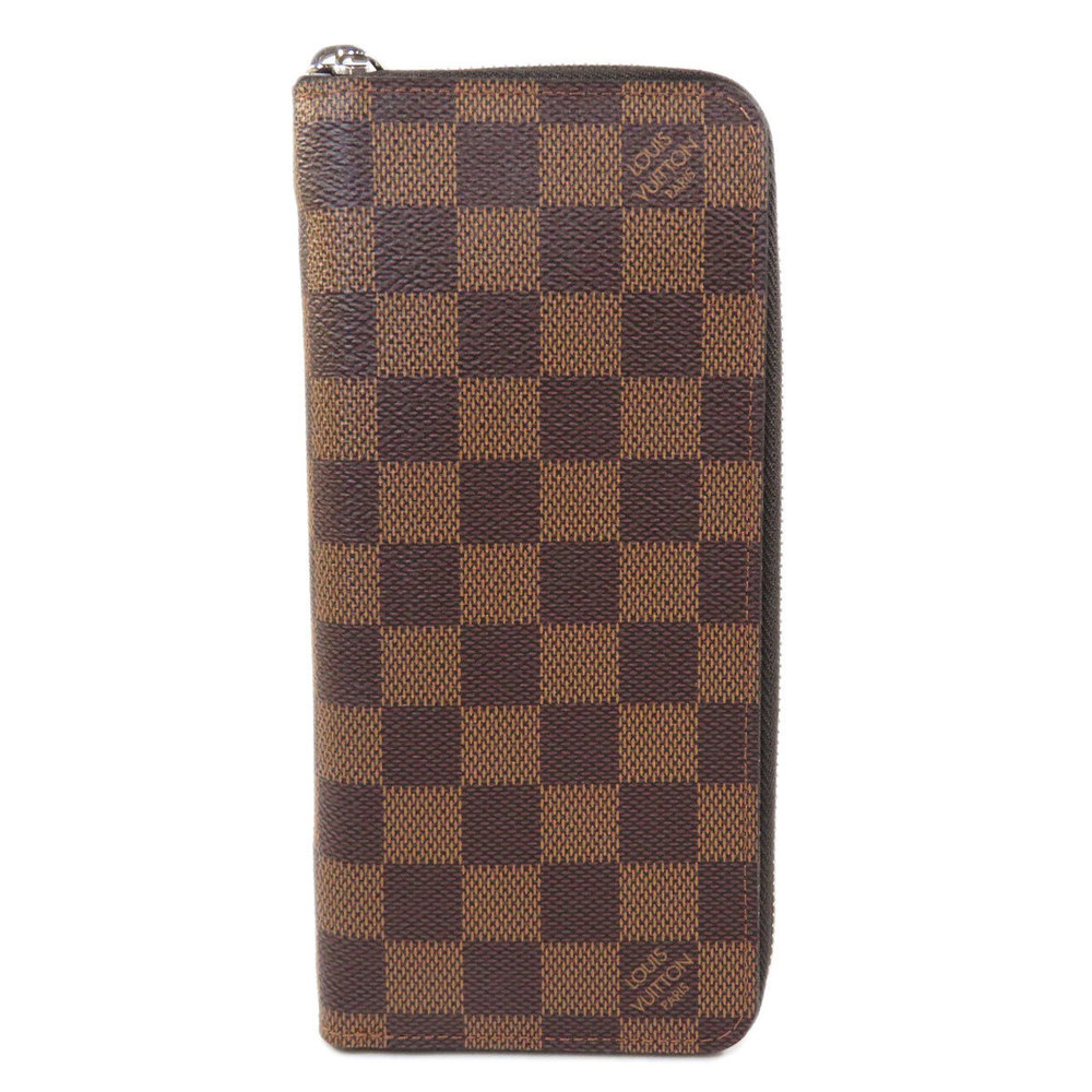 Louis Vuitton Zippy Wallet Vertical Damier Ebene Long Wallet - Picture 1 of 8